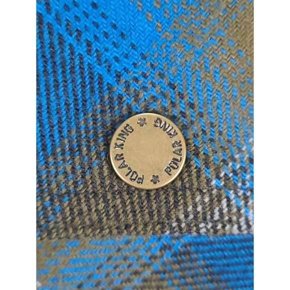 Polar King Heavyweight Flannel Snap Button  Shiet Long-Sleeve Men's Sz XXL Thick - Picture 4 of 9